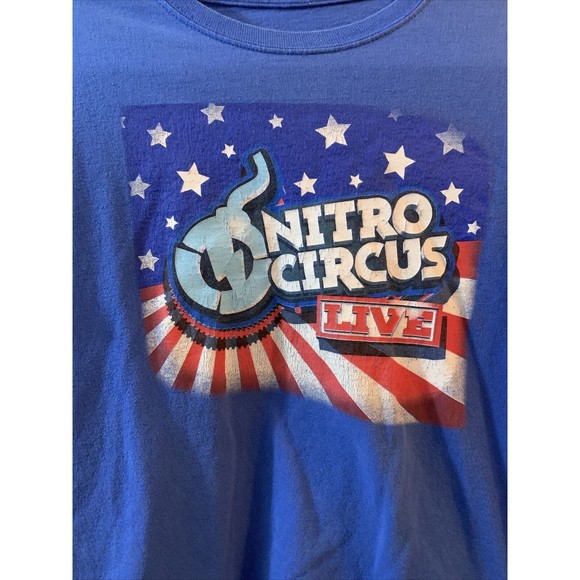 Nitro Circus Live 2015 Tour Blue t shirt size Medium - Picture 2 of 5